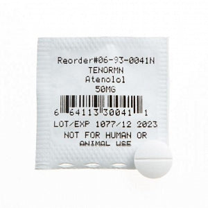 Pocket Nurse Demo Dose Tenormn - Demo Dose, Tenormin, 50 mg Simulated Medication, for Instructional Use Only, Not for Human or Animal Use - 06-93-0041