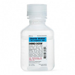 Pocket Nurse Demo Dose Sterile Water - Demo Dose Sterle Water for Irrigation, 250 mL, for Instructional Use Only, Not for Human or Animal Use - 06-93-6139