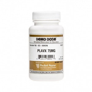 Pocket Nurse Demo Dose Plavx - Demo Dose Plavix Simulated Medication, for Instructional Use Only, Not for Human or Animal Use - 06-93-0092