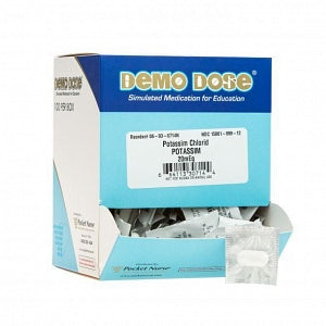 Pocket Nurse Demo Dose Potassim Chlorid (K-DOR) - Demo Dose Potassium Chloride Simulated Medication, for Instructional Use Only, Not for Human or Animal Use - 06-93-0714