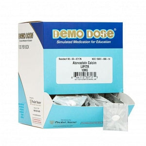 Pocketnurse Demo Dose Atorvastatn Calcim (Lipitr) - Demo Dose, Atorvastatn Calcim, 10 mg, for Instructional Use Only, Not for Human or Animal Use - 06-93-0717