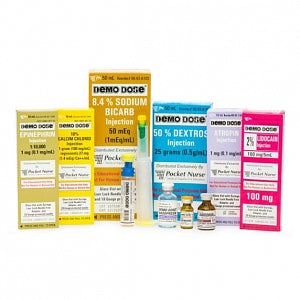 Pocket Nurse Demo Dose Simulated Code Drug Set #2 - Simulated Code Drug Set #2 Demonstration Dose, for Instructional Use Only, Not for Human or Animal Use - 06-93-1112