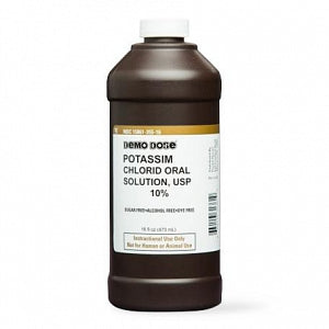 Pocket Nurse Demo Dose Potassim Chlorid Oral Solution - Postassim Chlorid Demonstration Dose, for Instructional Use Only, Not for Human or Animal Use - 06-93-1361