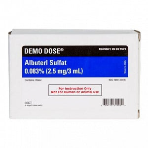 Pocket Nurse Demo Dose Simulated Albuterol Sulfate - Albuterl Sulfat Demonstration Dose, for Instructional Use Only, Not for Human or Animal Use - 06-93-1501