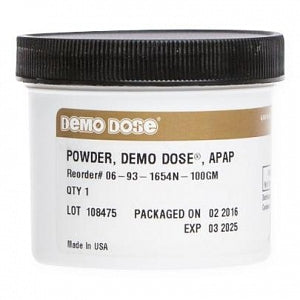 Pocket Nurse Demo Dose Powder APAP - Powder Apap Demonstration Dose, for Instructional Use Only, Not for Human or Animal Use - 06-93-1654