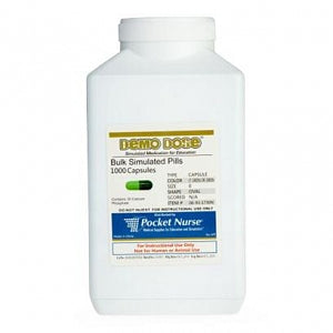 Pocketnurse Demo Dose Capsule Lt Green / Dk Green Medium Oval - Demo Dose Light Green / Dark Green Medium Oval Capsules, for Instructional Use Only, Not for Human or Animal Use - 06-93-1730