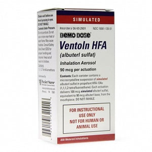 Pocketnurse Demo Dose Albuterl Aerosol Inhaler - Demo Dose Albuterl Aerosol Inhaler, Ships ORMD, for Instructional Use Only, Not for Human or Animal Use - 06-93-2901