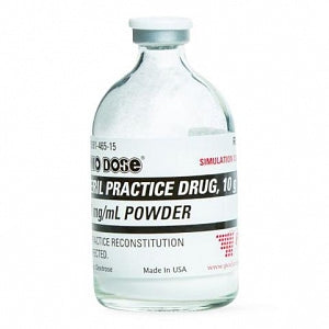 Pocket Nurse Demo Dose Steril Practice Drug Powder - Demo Dose Steril Practice Drug Powder, 1g/100mL, 100/mL, for Instructional Use Only, Not for Human or Animal Use - 06-93-4010