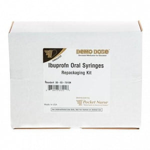 Pocketnurse Demo Dose Ibuprofn Oral Syringes Repackaging Kit - Demo Dose Ibuprofn Oral Syringes Repackaging Kit, for Instructional Use Only, Not for Human or Animal Use - 06-93-7515