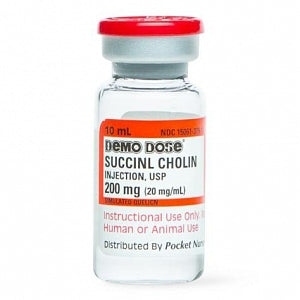 Pocket Nurse Demo Dose Succinl Cholin (Quelicn) - Demo Dose, Succinl Choline Simulated Medication, for Instructional Use Only, Not for Human or Animal Use - 06-93-8104