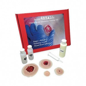 Pocketnurse Train-4-Real Pressure Ulcer Simulation Kits - ULCER, PRESSURE, SIMULATION, IT - 14-17-0001-WH