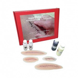 Pocketnurse Train-4-Real Sutured & Stapled Wound Care Kits - KIT, SUTURED, STAPLED, WOUND, CARE - 14-17-6000-WH