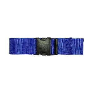 Pocket Nurse Gait Transfer Belt with Buckle - Gait Transfer Belt with Plastic Buckle, Nylon, Blue, 2"W x 60"L - 05-76-6220-BLU