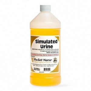 Pocket Nurse Simulated Urine - Simulated Urine, 32 oz., for Instructional Use Only - 02-87-0200-32OZ