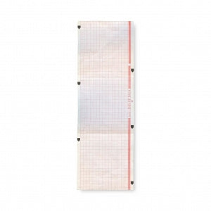 Print Media EKG Thermal Recording Paper - EKG Thermal Paper, Black Trace, Red Grid, 120 mm x 150 mm - 3476189