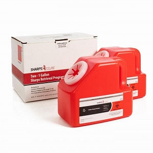 Post Medical Sharps Disposal Mail-Back Kits - Sharps Retrieval Kit, 1 gal, 2/Pack - PM-SA1G2