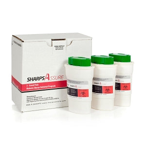 Post Medical Sharps Disposal Mail-Back Kits - Sharps Retrieval Kit, Travel, Diabetic, 3/Pack - PMSA-3V