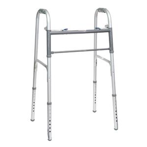 Compass Health Brands PMI ProBasics Economy Two-Button Steel Patient Walker, Adult, 350 lb Capacity