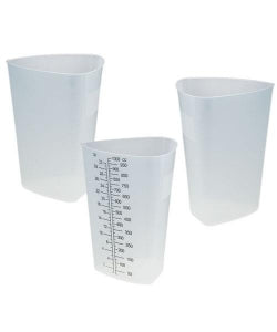 Inteplast Group Triangular Graduated Containers - Graduated Disposable Container, Triangle, Etched, 32 oz. - H971-01