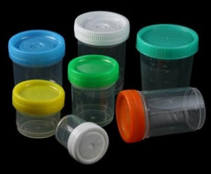 Parter Medical Specimen Containers - CONTAINER SPECIMEN 120ML W/LID, PNEUM - 242010