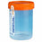 Parter Medical Products Leak-Resistant Specimen Container - Pathology Container, 3 oz., Orange Top, Sterile - 243920