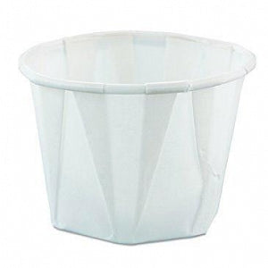 Dart Container Solo Pleated Paper Portion Containers - Pleated Portion Paper Cups, 1 oz., Tall - GPK-F100