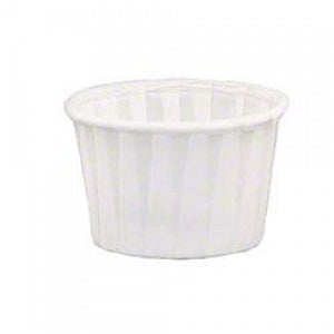 Dart Solo Paper Portion Containers - Treated Paper Soufflé Cup, 3/4 oz. - SOL-075