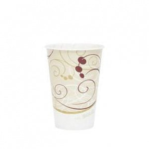 DART Solo Waxed Paper Cold Cups - Paper Symphony-Patterned Cold Cup, 7 oz. - SOL-R7N-SY