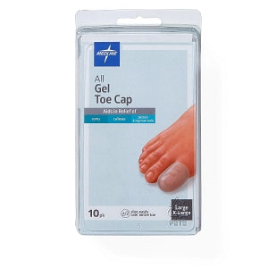 Medline Gel Toe Caps - ALL-GEL TOE CAP, L / XL, 10/PK - POD14209LXL