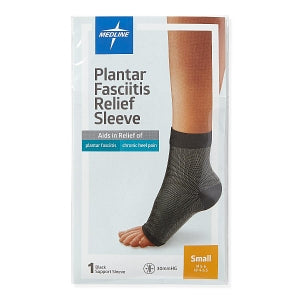 Medline Plantar Fasciitis Relief Sleeve - Black Plantar Fasciitis Sleeve, One, Size S (Men's 5-6/Women's 4-6.5) - POD14215S