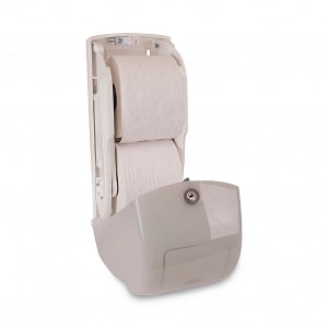 Essity Tork Elevation High Capacity Bath Tissue Dispensers - Tork Elevation 555620 High Capacity Bath Tissue Dispenser, Plastic, White, 14.2" H x 6.3" W x 6.46" D, for Tork 110292A or 110291A - 555620