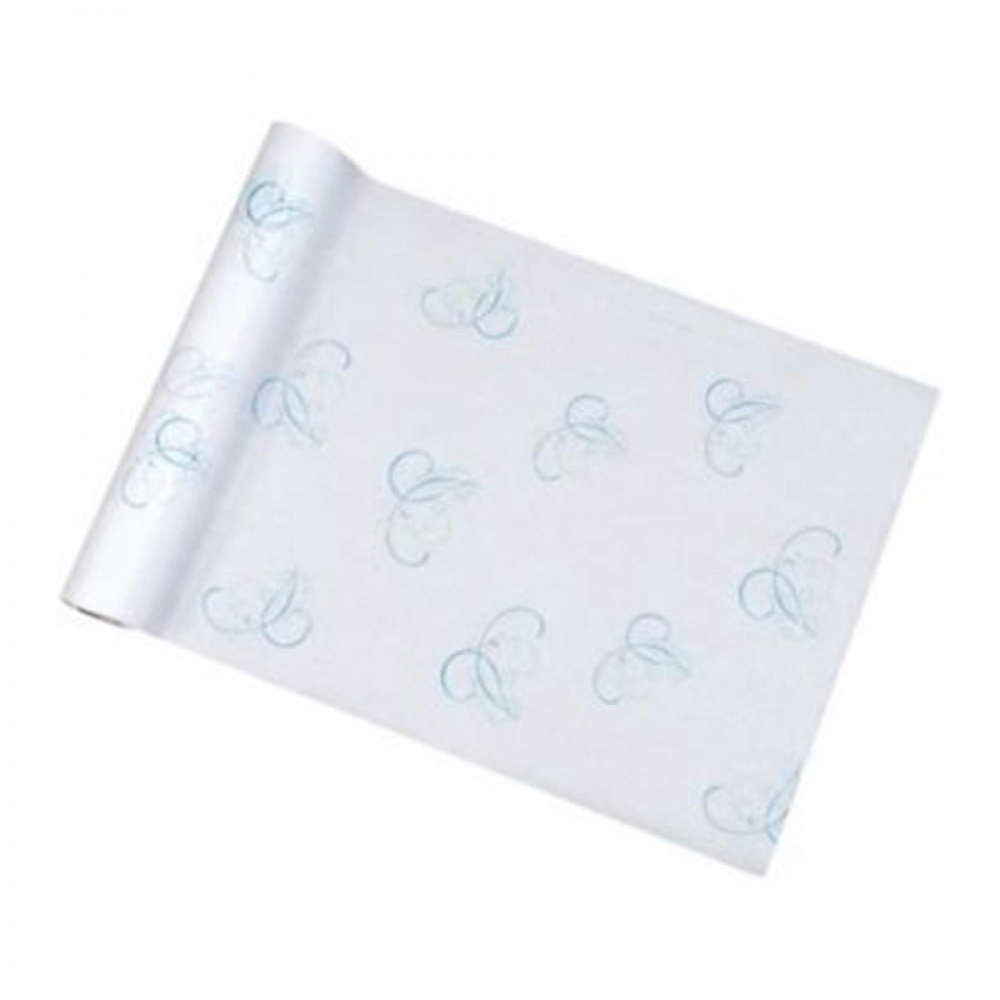 Table Paper W/ Vine Print Color: White Material: Crepe Dimensions: 21" X 125" 6 / Case