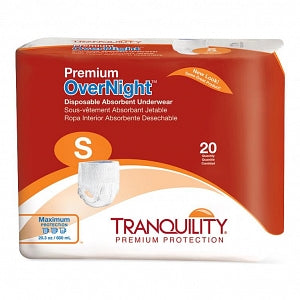 Principle Business Enterprises Tranquility Premium Overnight Disposable Underwear - Tranquility Underwear, Disposable, Absorbent, Overnight, Size S - 2114