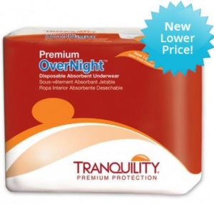 Principle Business Enterprises Tranquility Premium Overnight Disposable Underwear - Tranquility Underwear, Disposable, Absorbent, Overnight, Size L - 2116