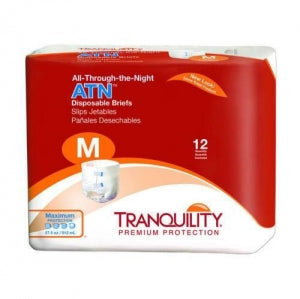 Principle Business Enterprises Tranquility ATN Adult Incontinence Briefs - Tranquility ATN Adult Disposable Incontinence Briefs, Size M - 2185