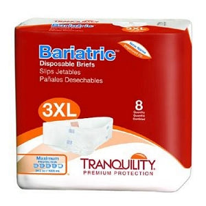 McKesson Tranquility Bariatric Disposable Briefs - Tranquility Bariatric Incontinence Briefs, Disposable, Size 3XL - 2190