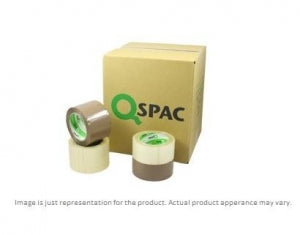 QSPAC Industries Sealing Tape - Carton Sealing Tape, 2" x 110 yd. - PS210018CL