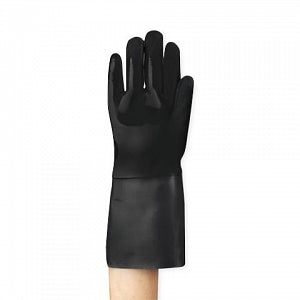 Ansell Edmont Scorpio Neoprene-Coated Gloves - Ansell Scorptio Neoprene-Coated Gloves, Gauntlet Cuff, 14", Black - 09-924