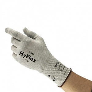 Ansell HyFlex 11-318 Cut Resistance Glove - HyFlex 11-318 Cut-Resistant Gloves, Gray, Size 7 - 256367