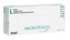 Ansell Microtouch Vinyl Powder-Free Exam Gloves - Micro-Touch Powder-Free Vinyl Exam Gloves, Size L - 3093