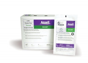 Ansell Encore Sterile PF Latex Gloves - Encore Powder-Free Latex Textured Surgical Gloves, Cream, Size 7.5 - 5785004