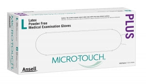 Ansell Healthcare Micro-touch Plus Powder-Free Exam Gloves - Nonsterile Micro-Touch Plus Powder-Free Latex Exam Gloves, Size S - 6015301