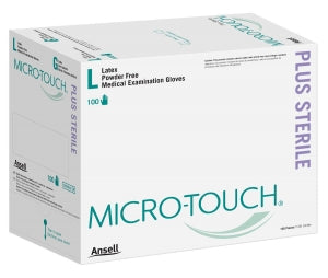 Ansell Healthcare Micro-touch Plus Powder-Free Exam Gloves - Sterile Micro-Touch Plus Powder-Free Latex Exam Gloves, Size L - 6016003