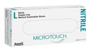 Ansell Micro-Touch Nitrile Exam Gloves - Micro-Touch Nitrile, Powder-Free Exam Gloves, Size Large - 6034303