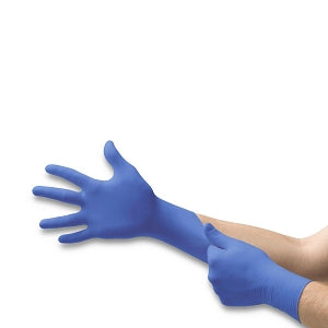 Ansell Micro-Touch Nitrile Exam Gloves - Micro-Touch Nitrile, Powder-Free Exam Gloves, Thin, Size Medium - 6034312