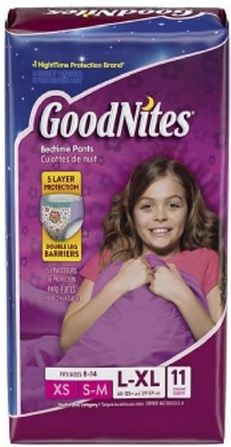 Betty Mills GoodNites Absorbent Underwear - GoodNites Pull On Disposable Youth Pants for Girls, Size L / XL - 47479