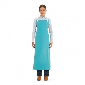 Ansell AlphaTec 56-100 PVC Aprons - Ansell AlphaTec 56-100 Vinyl Apron, Green, 33"x 49" - 950101