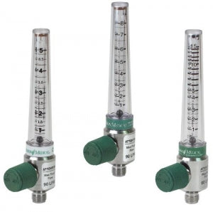 Precision Medical Chrome Flowmeters - Chrome Flowmeter, Oxygen, Ohmeda Adapter, 0-15 LPM - 1MFA1005