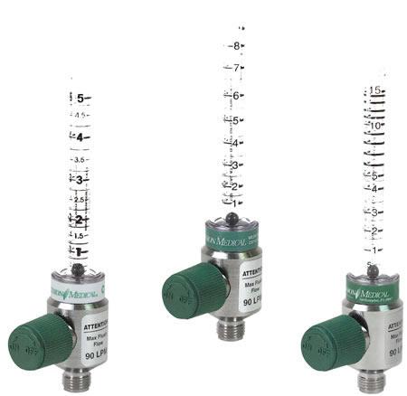 Oxygen Flowmeter w/Chemetron Connector by Precision Medical