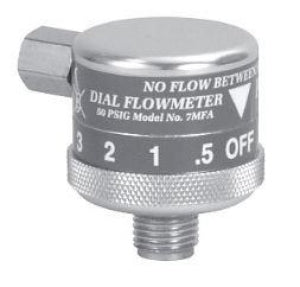 Precision Medical Flow Meter Dials - Flow Meter Dial, Metal, O2, 40-60 LPM - 7MFA1001TC